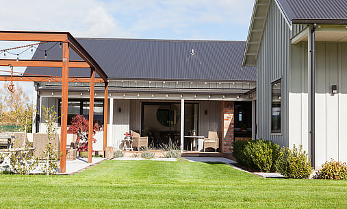 Garden and outdoor living of Aspin house