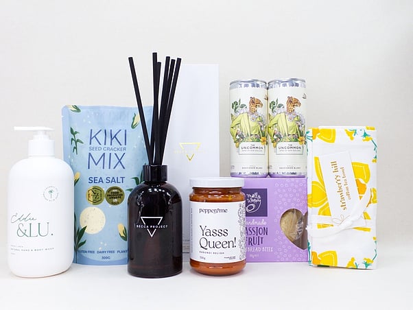 HANDSOAP, ROOM DIFFUSER, CHUTNEY AND WINE CANS