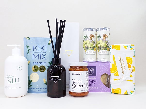 HANDSOAP, ROOM DIFFUSER, CHUTNEY AND WINE CANS