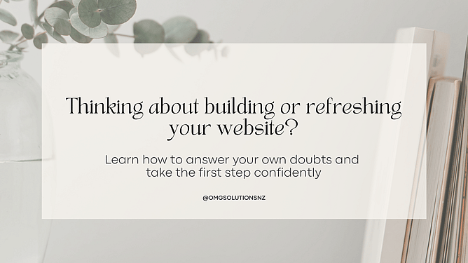 Building a website - OMG Solutions NZ