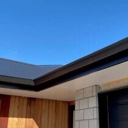 continuous spouting on Hamilton home