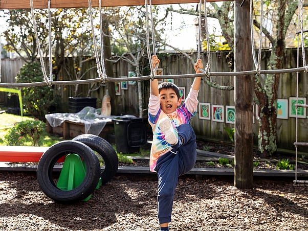 Outdoor learning area &ndash; Koru Montessori Sunnynook