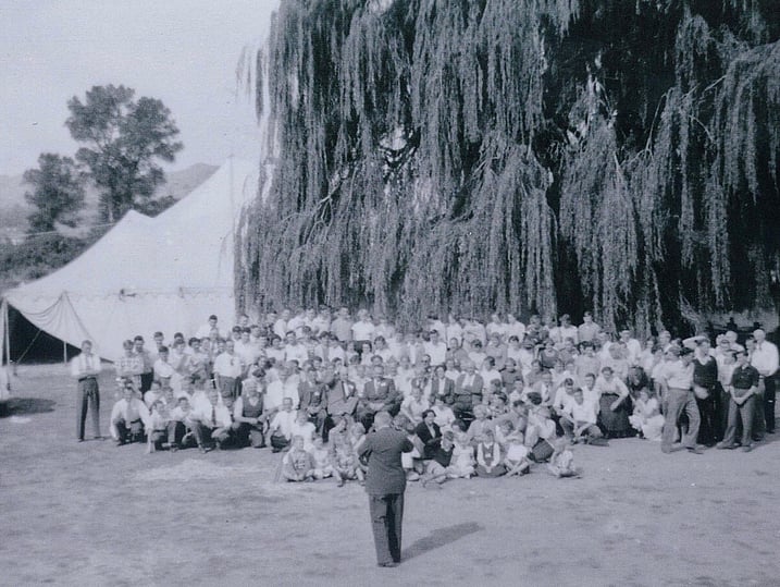 First Easter Camp at Riverbend, Hastings - 100 years of camping open brethren NZ