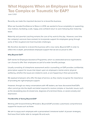 What Happens When an Employee Issue Is Too Complex or Traumatic for EAP?