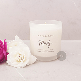 Personalised Memorial Remembrance Candle