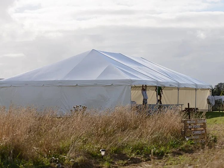 Clearspan marquee structure with no furniture &ndash; DIY event marquee package Auckland