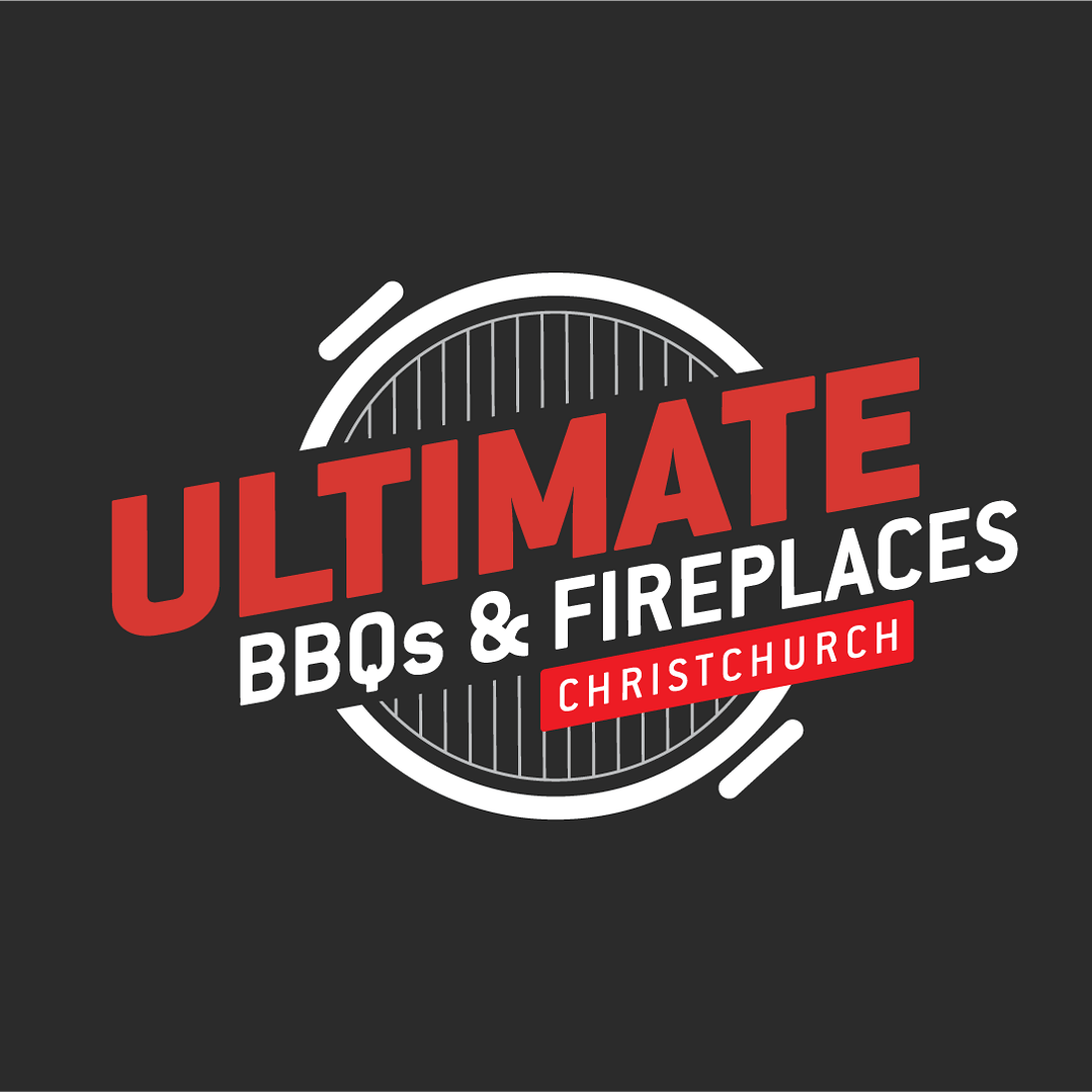 Ultimate BBQs and Fireplaces Christchurch logo &mdash; Weber Premium Partner store managed by Scooch Marketing
