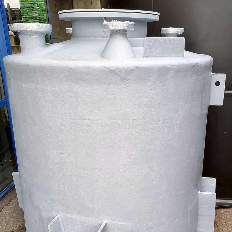 PVC/GRP 98% Sulphuric Acid Tank 1,000L