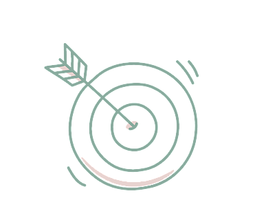 Bullseye to represent Our Values for Belle Pr