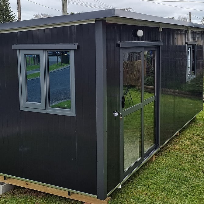 6m x 2.4m Black Cabin