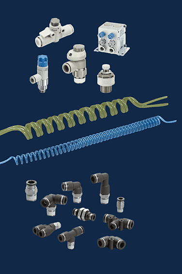 Pneumatic fittings and tubing for secure, efficient airflow in industrial applications