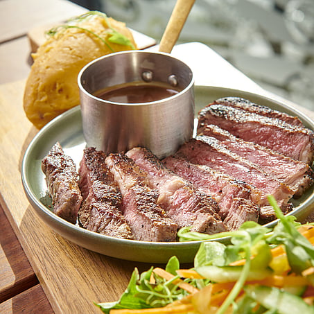 Craig Brown Photographer's studio shot of lamb dish from a restaurant