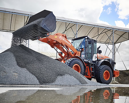Craig Brown Photographer's image of a digger with gravel in its bucket