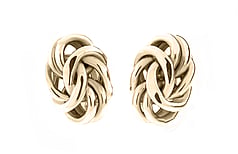 Yellow gold earrings, Marc Bendall, Jewellers, Christchurch