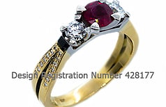 Marc Bendall Three Stone rings, Christchurch, New Zealand  