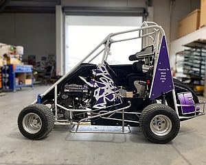 left view of Vehicle Graphics on a sprint car