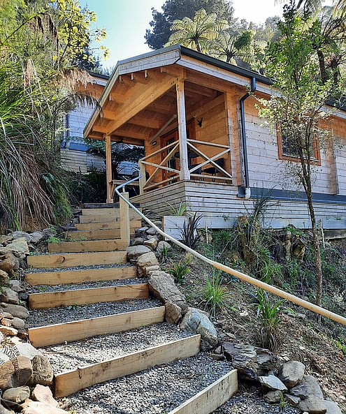 Cabin 3 at Tawa Cove Cabins accommodation Marlborough Sounds