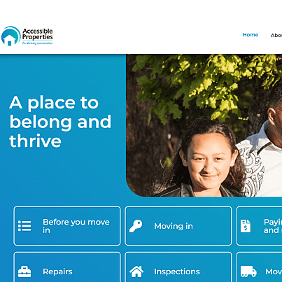 Accessible Properties Website Screenshot