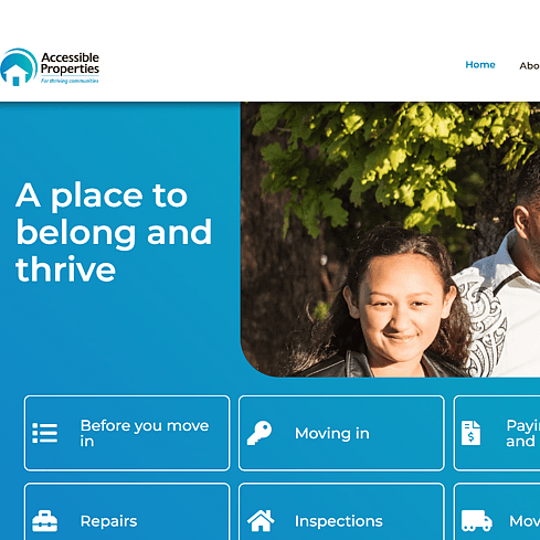 Accessible Properties Website Screenshot