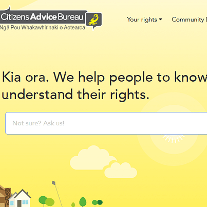 Citizens Advice Bureau Website Screenshot