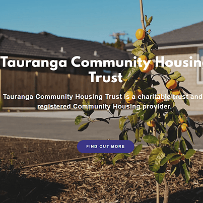 Tauranga Community Housing Trust Website Screenshot