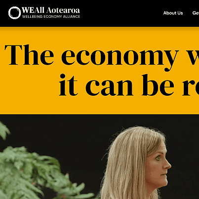 Wellbeing Economy Alliance Aotearoa Website Screenshot