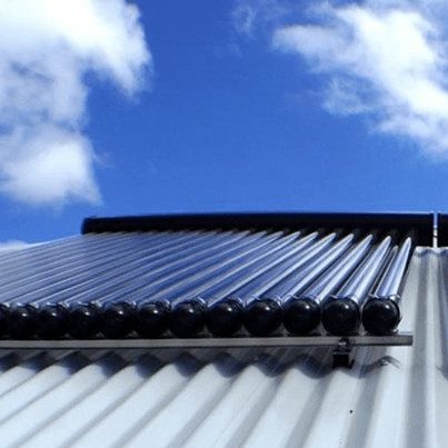 Solar panels on roof