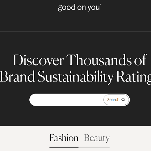 Good On You Website Screenshot