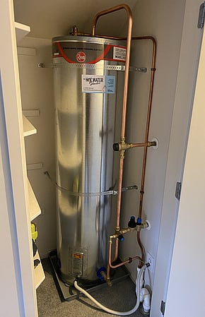 Indoor Upgrade to Mains Pressure Hot Water Cylinder