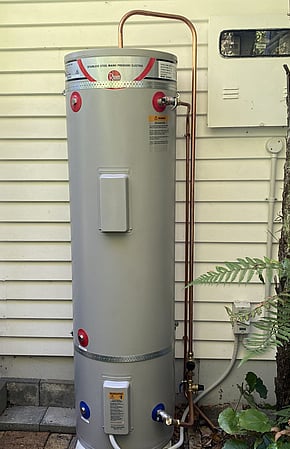 Outdoor Relocate and Upgrade to Mains Pressure Hot Water Cylinder