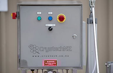 NZ Manufacturing Electrical Box with CrystechNZ logo