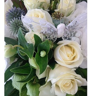 White Butterfly  Bouquet