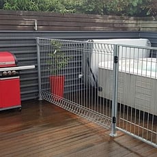 Spa pool area in the backyard next to BBQ  at 14A Cologne Street