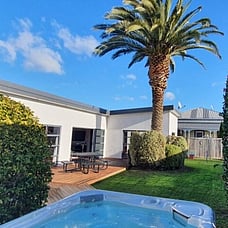 View from spa pool area of 14 Cologne Street looking towards backyard