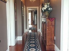 Main hallway of Villa Rosa