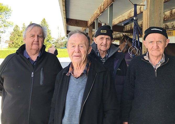 Respected Southland horseman Martin Dennis (left) has passed away, aged 82. - Photo: Supplied