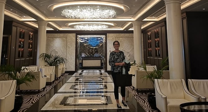 Maria onboard Seven Seas Explorer