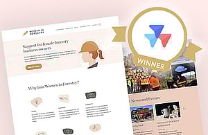 Women in forestry website screenshot