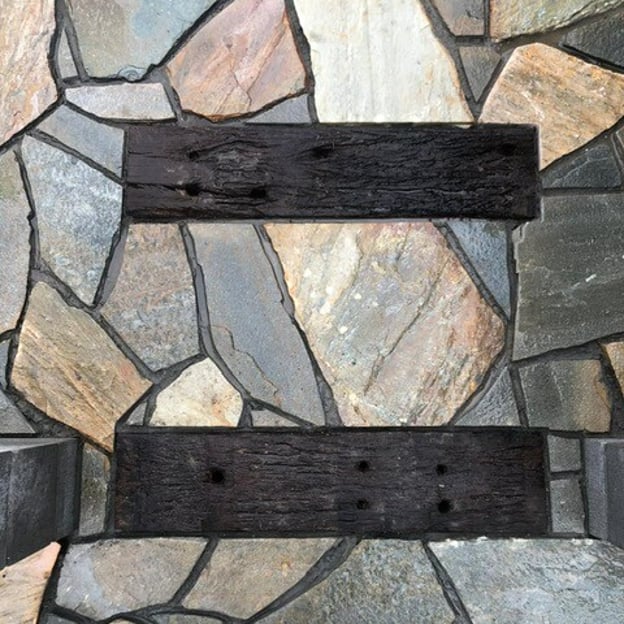 Ultrascape team installing hexagon tiles