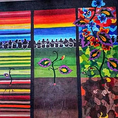 Painted artwork