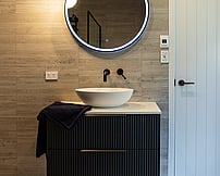 Pool house bathroom