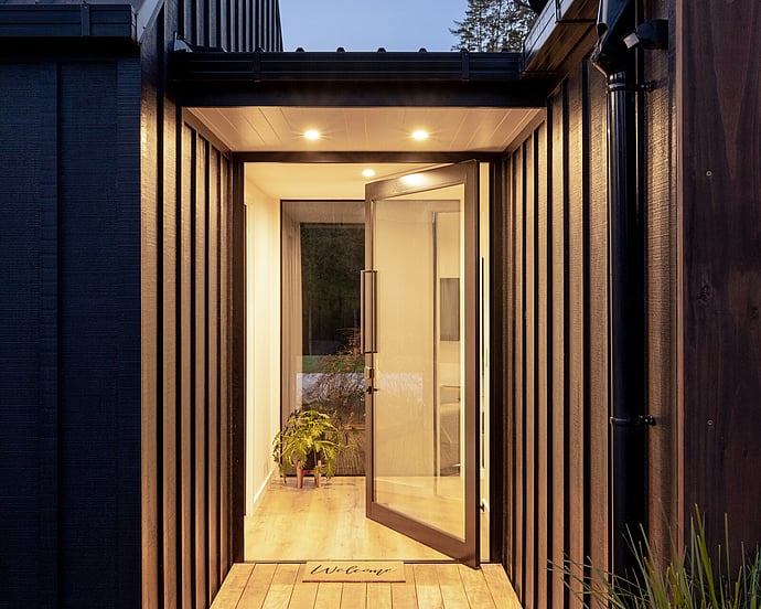 glass front door