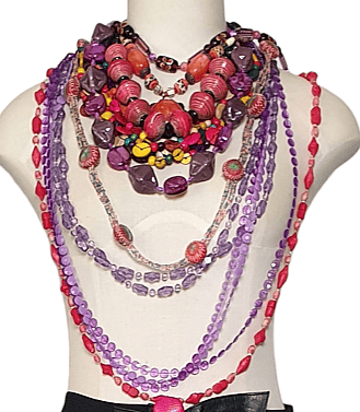 Woman browsing vintage fashion items online at Retro Rummage.