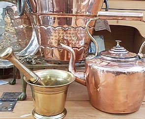 Aly's Antiques Cambridge NZ, Antique Copper/Brass available in store