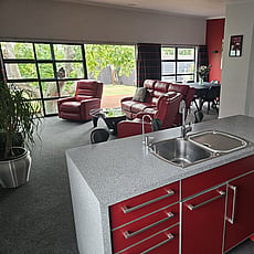 View of living room from kitchen at 14A Cologne Street