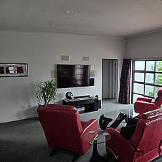 View towards TV in the living room at 14a Cologne St