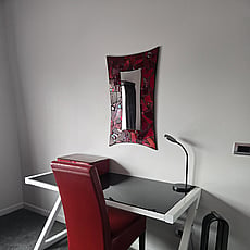 Desk in bedroom at 14a Cologne St
