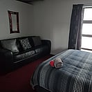 Bedroom with sofa