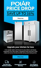 Now live: up to 35% off Polar refrigeration