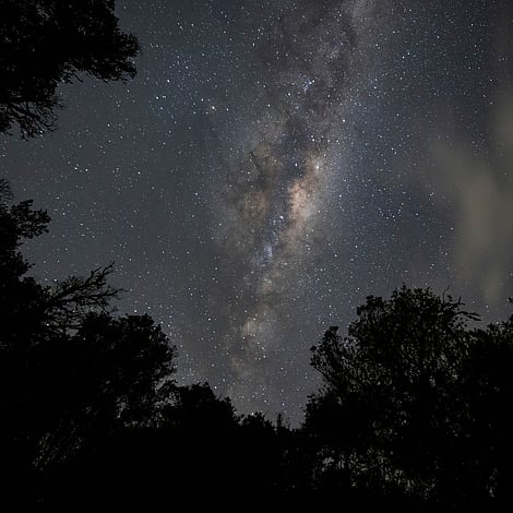 Night Shot of New Zealand Glow Worm Kayak Base 